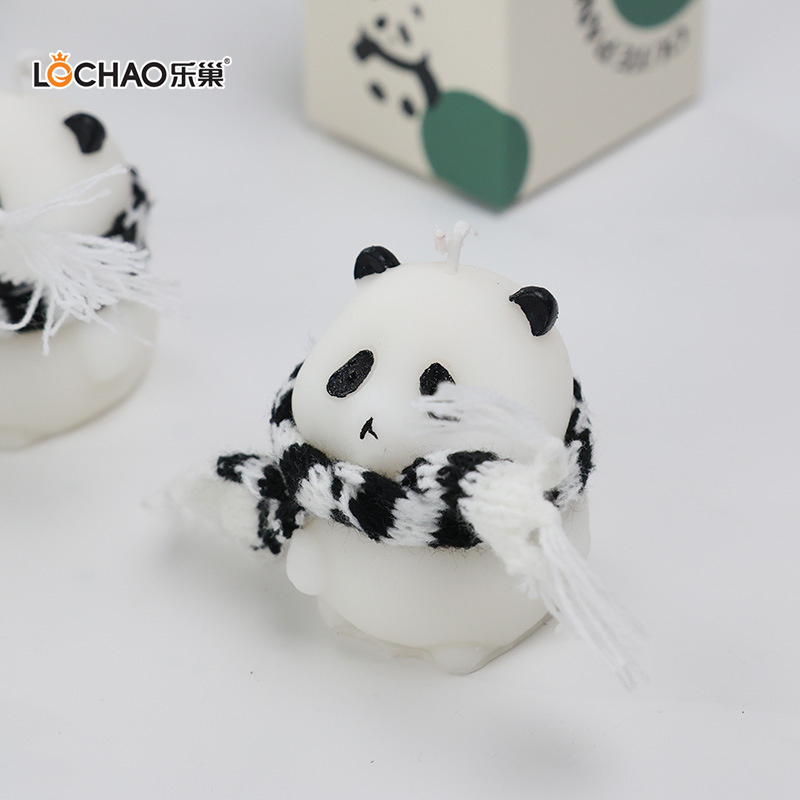 Panda Figurine Aromatherapy-/Scented Candle