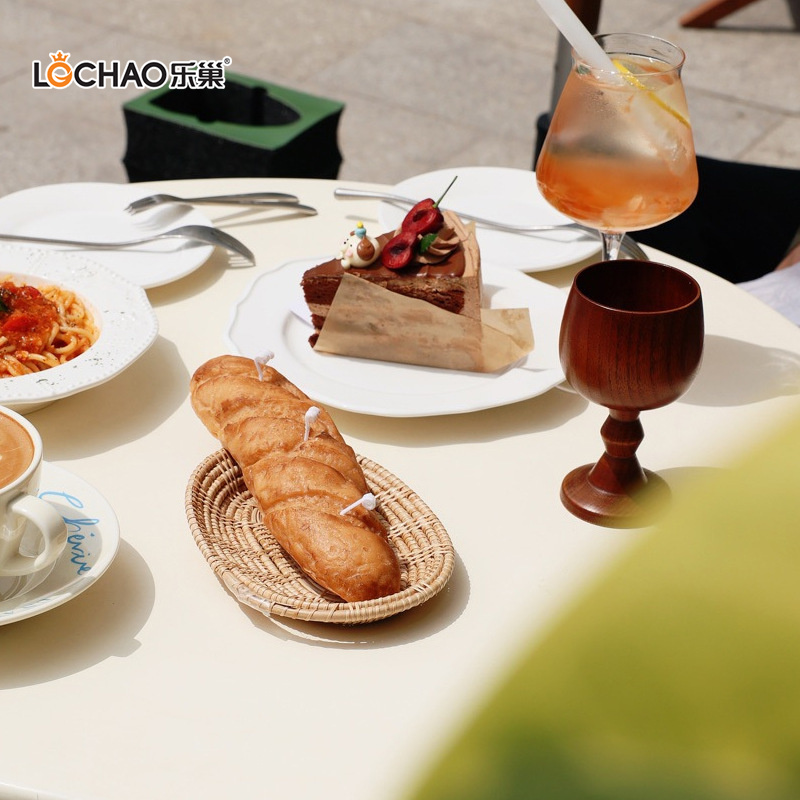 Creative Baguette Fluffy Bread Cake Scented Candle