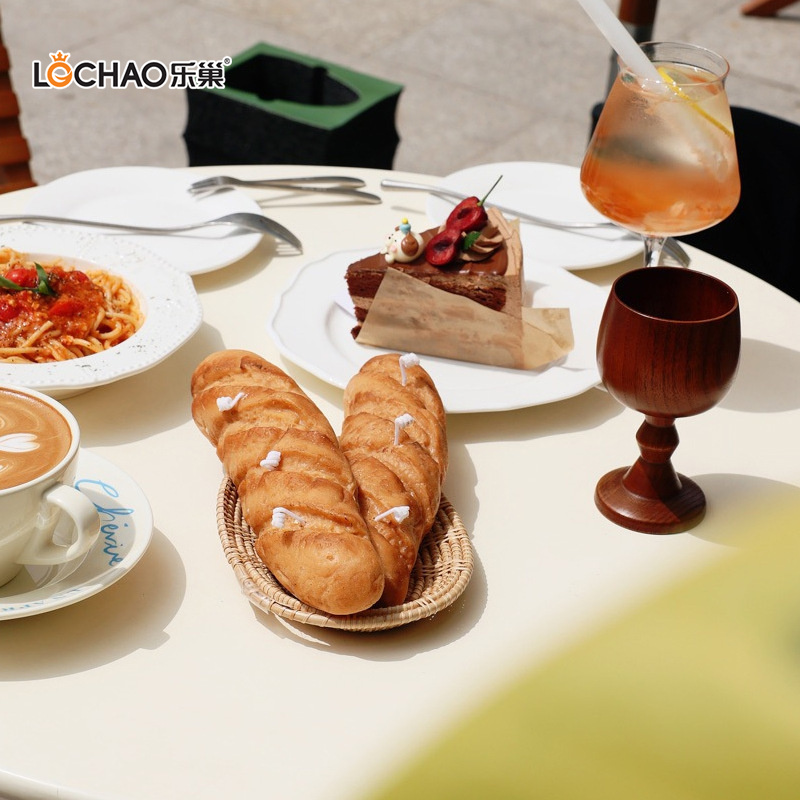 Creative Baguette Fluffy Bread Cake Scented Candle