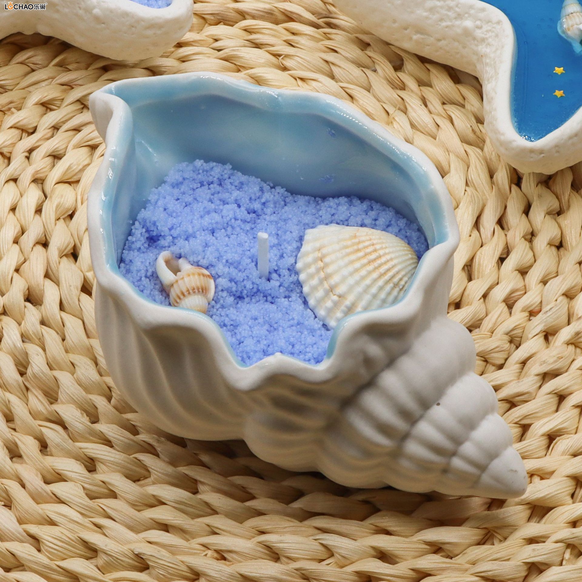 Ocean Style Colorful Ice Flower Shell Starfish Fragrance Particles