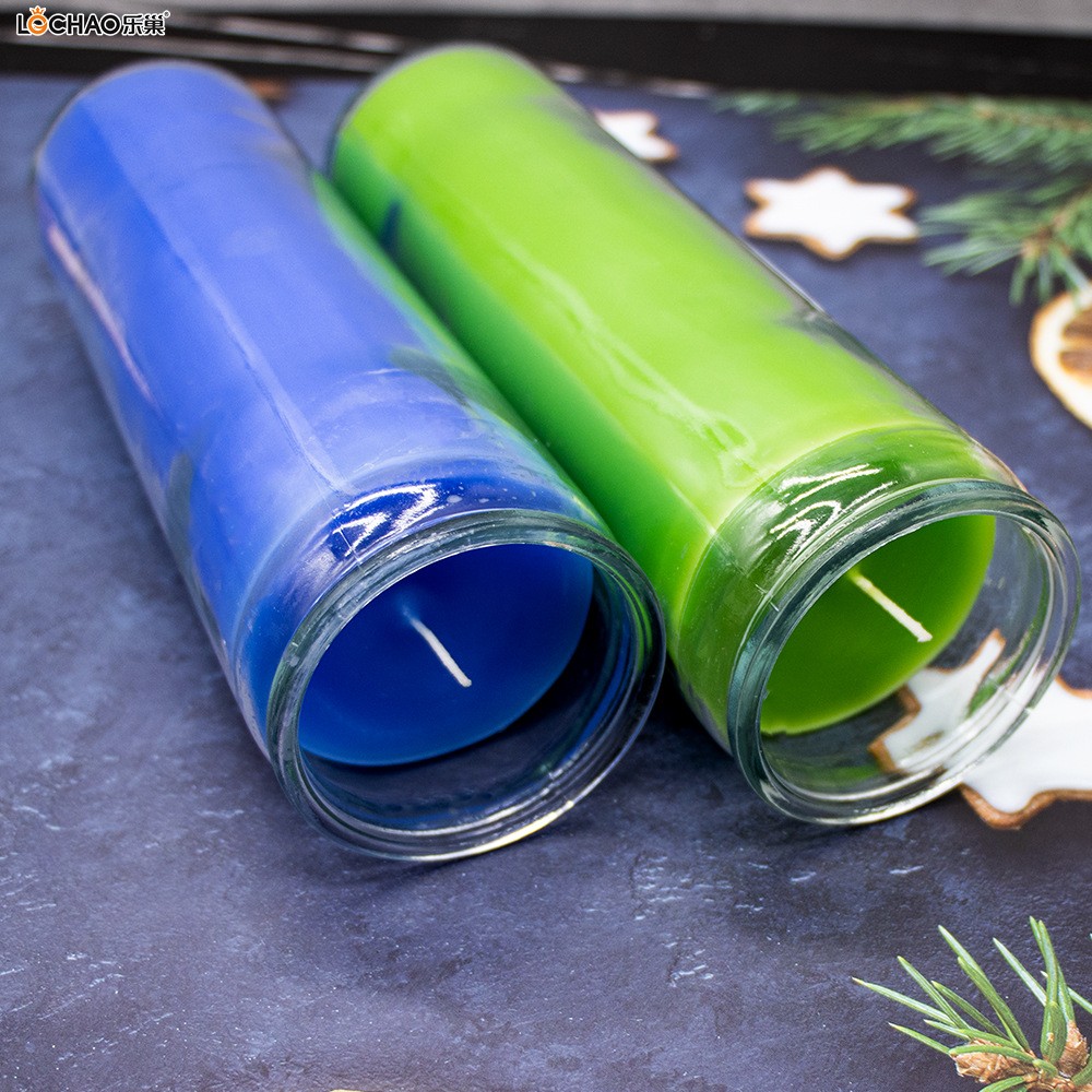 Cylindrical Glass Church Paraffin Religious Cup Wax