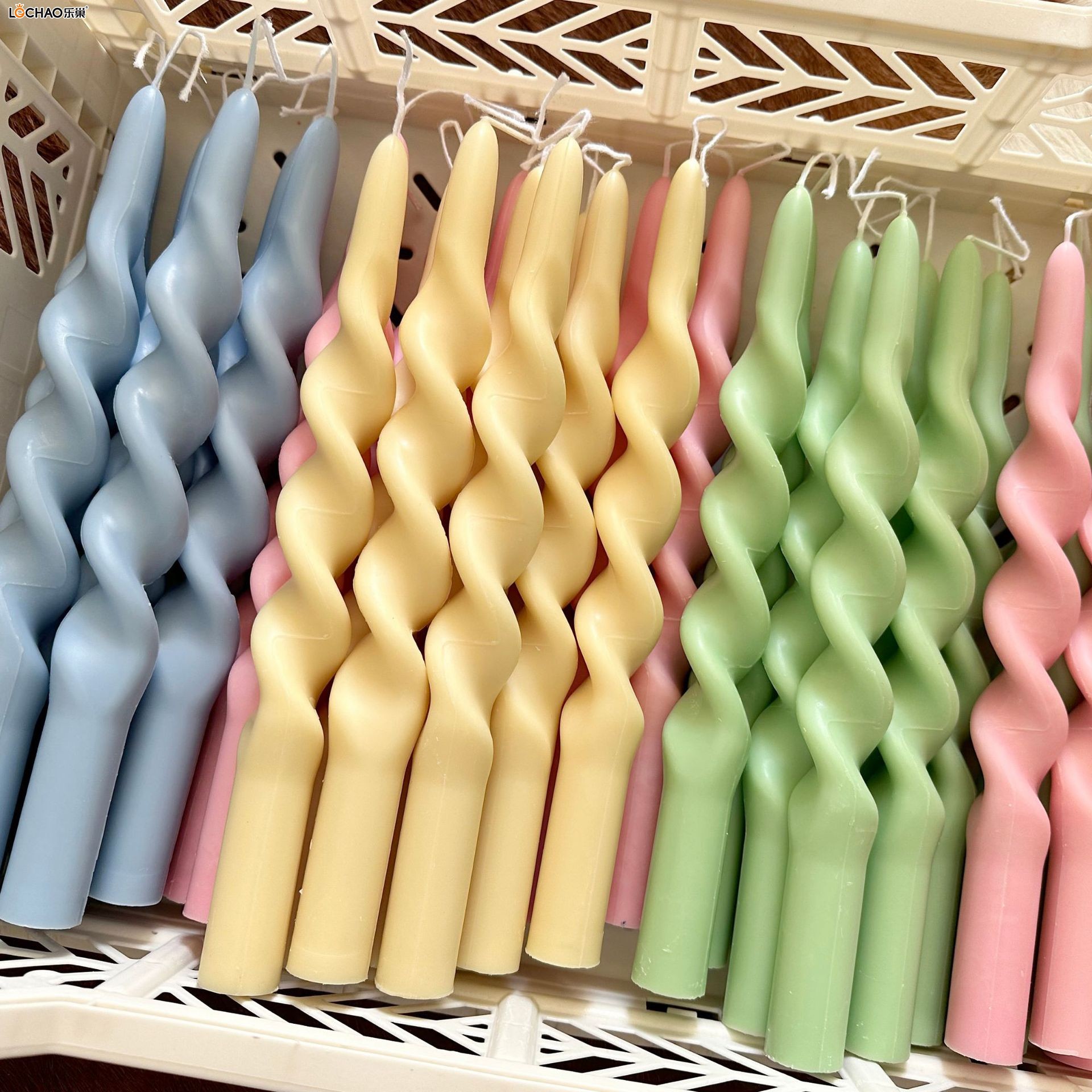Colorful Spiral Candles
