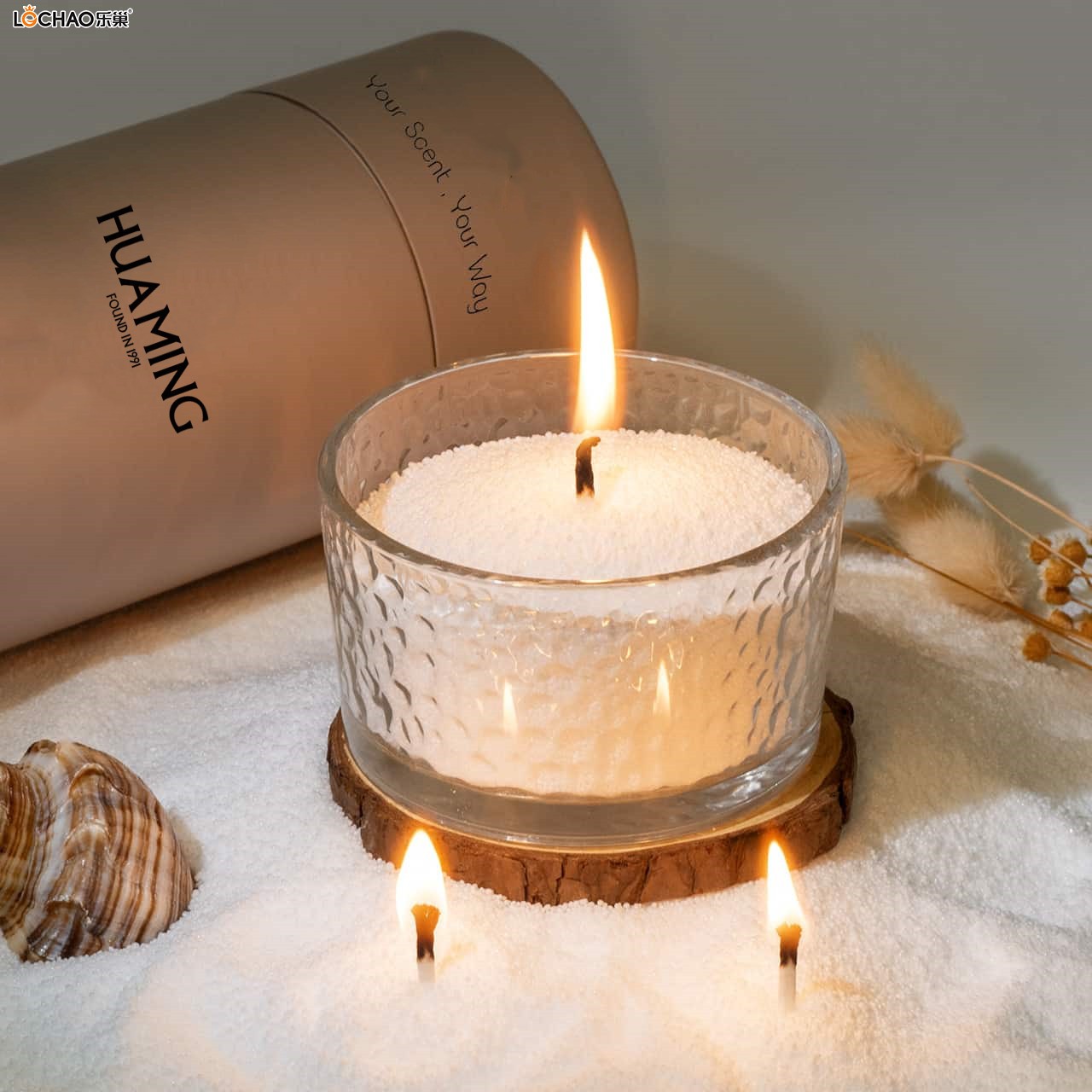 DIY Sand Painting Scented Candle
