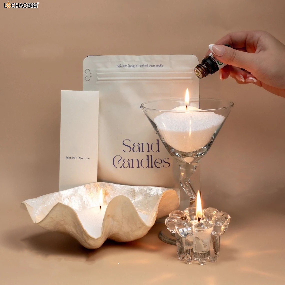 DIY Sand Painting Scented Candle