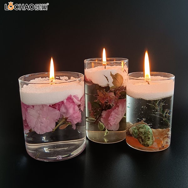 Pearl wax × water flower｜Aesthetics of the flow of time