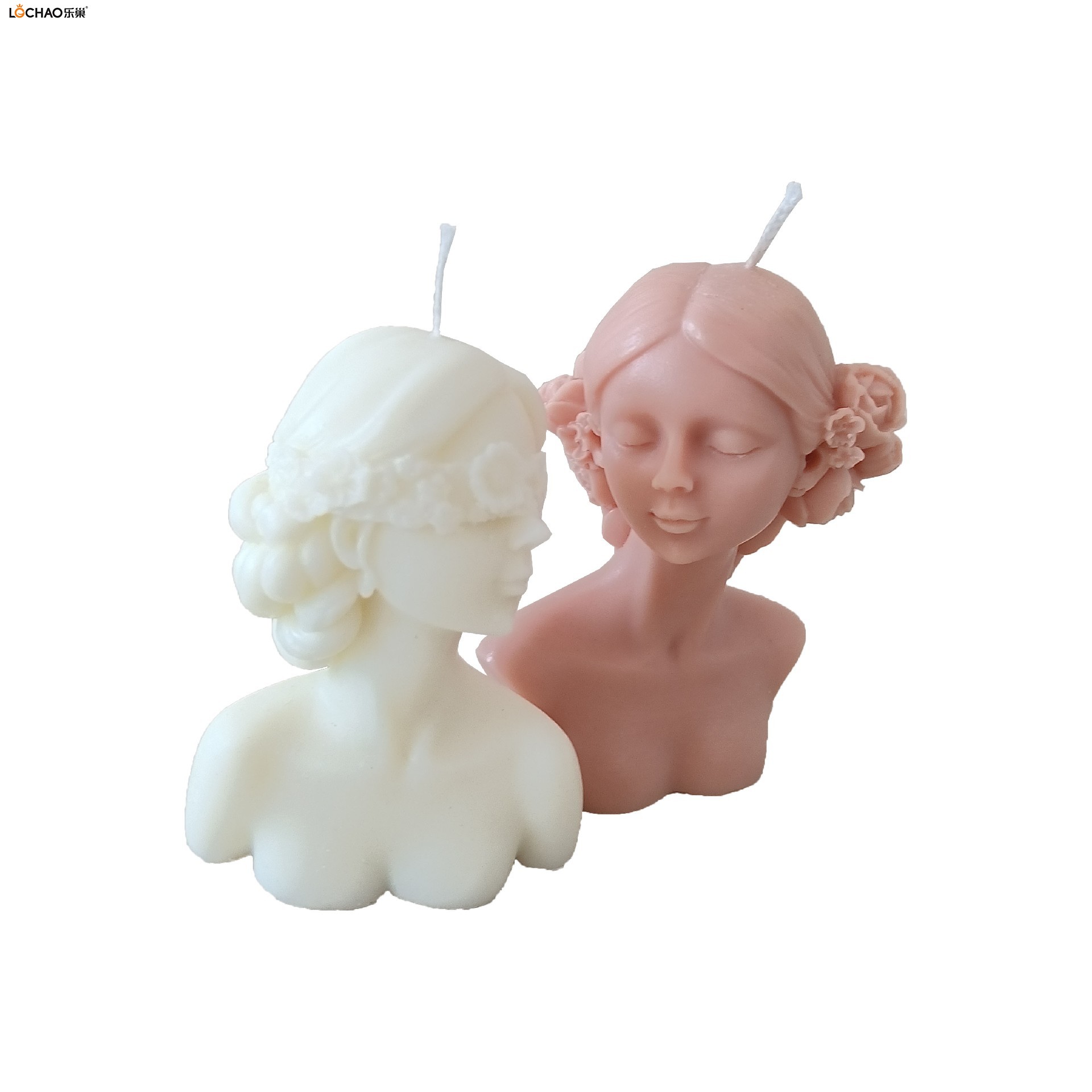 Closed Eyes Girl Aromatherapy Candle