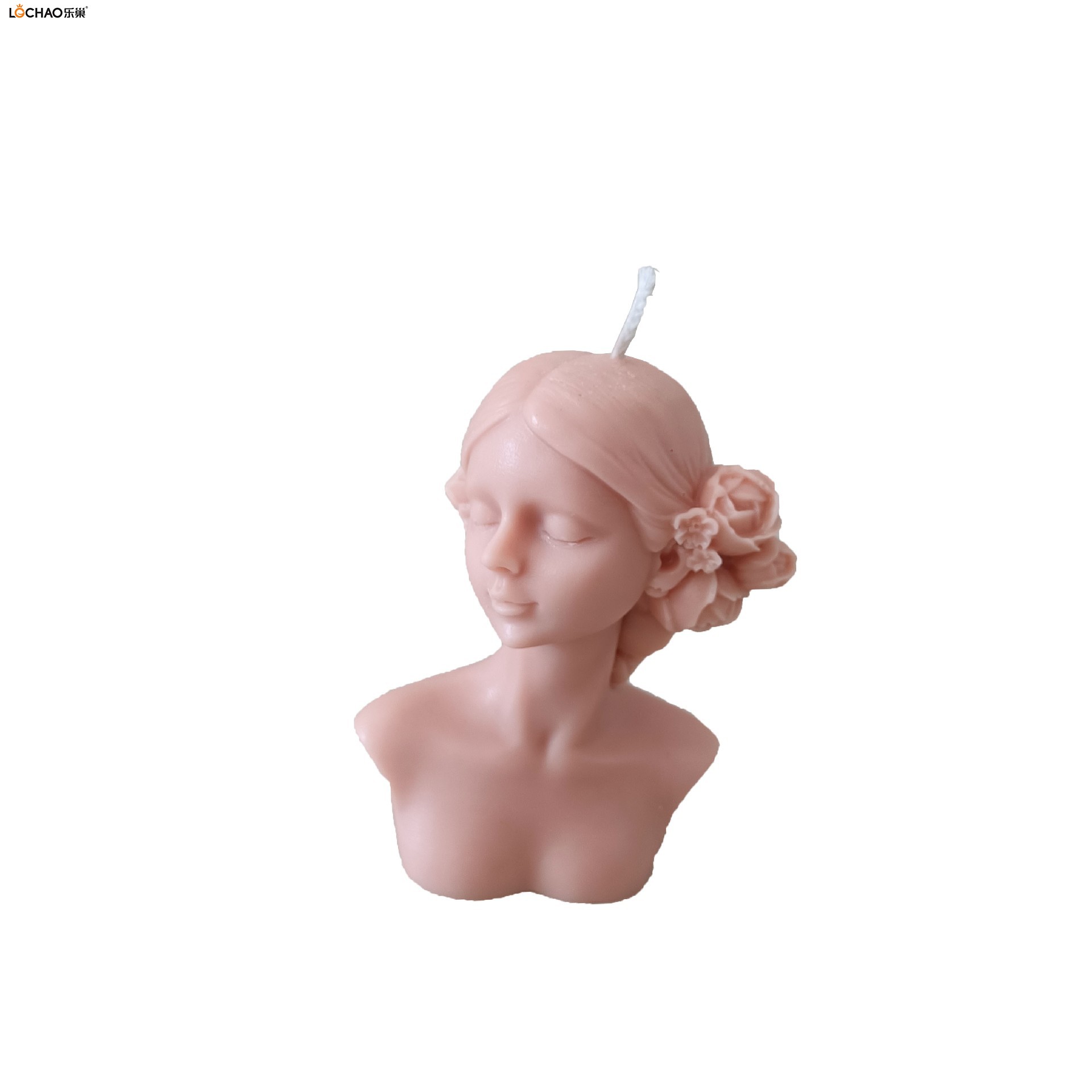 Closed Eyes Girl Aromatherapy Candle