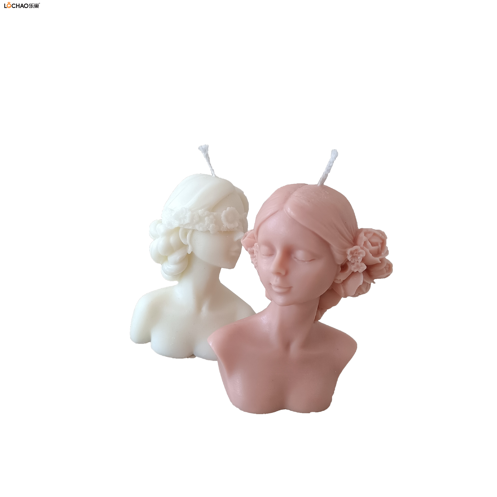 Closed Eyes Girl Aromatherapy Candle