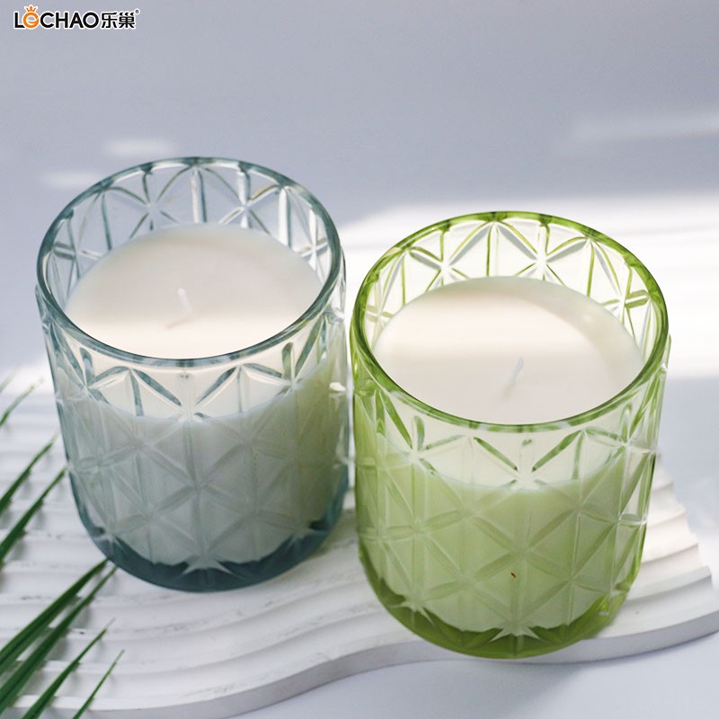 Large Glass Scented Candle
