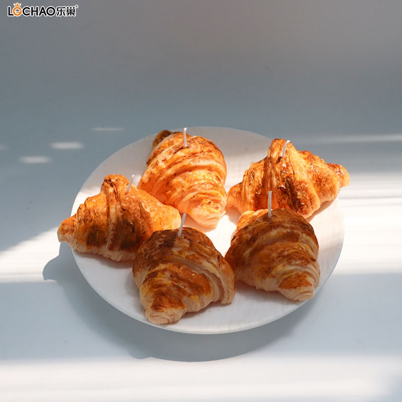 Unique Croissant-shaped scented candles