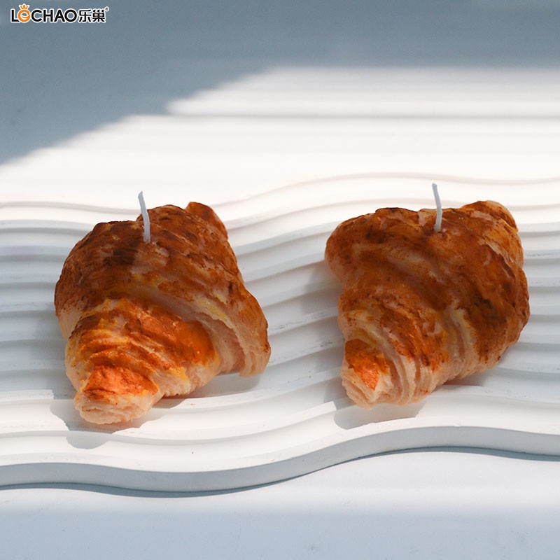 Unique Croissant-shaped scented candles