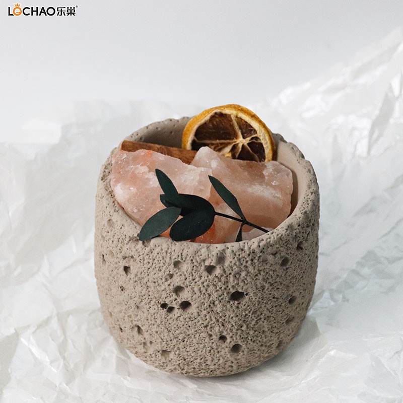 Fireless diffuser cement cup candle