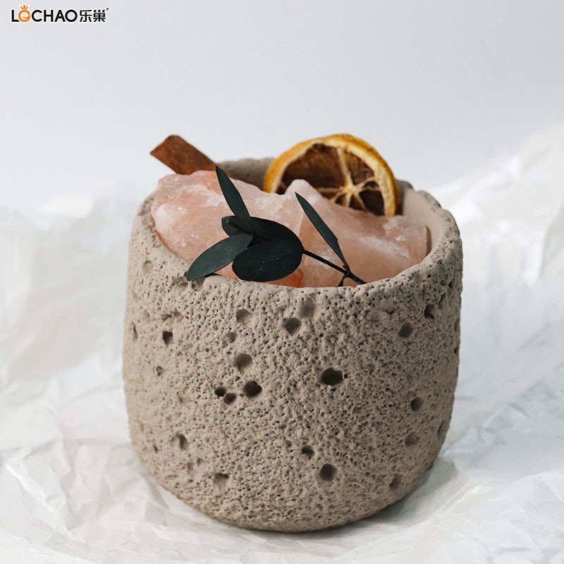 Fireless diffuser cement cup candle