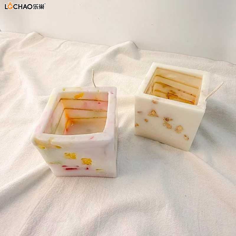 Square/cylindrical spiral burning scented candles