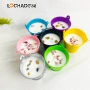 Small Round Dried Flower Scented Candle