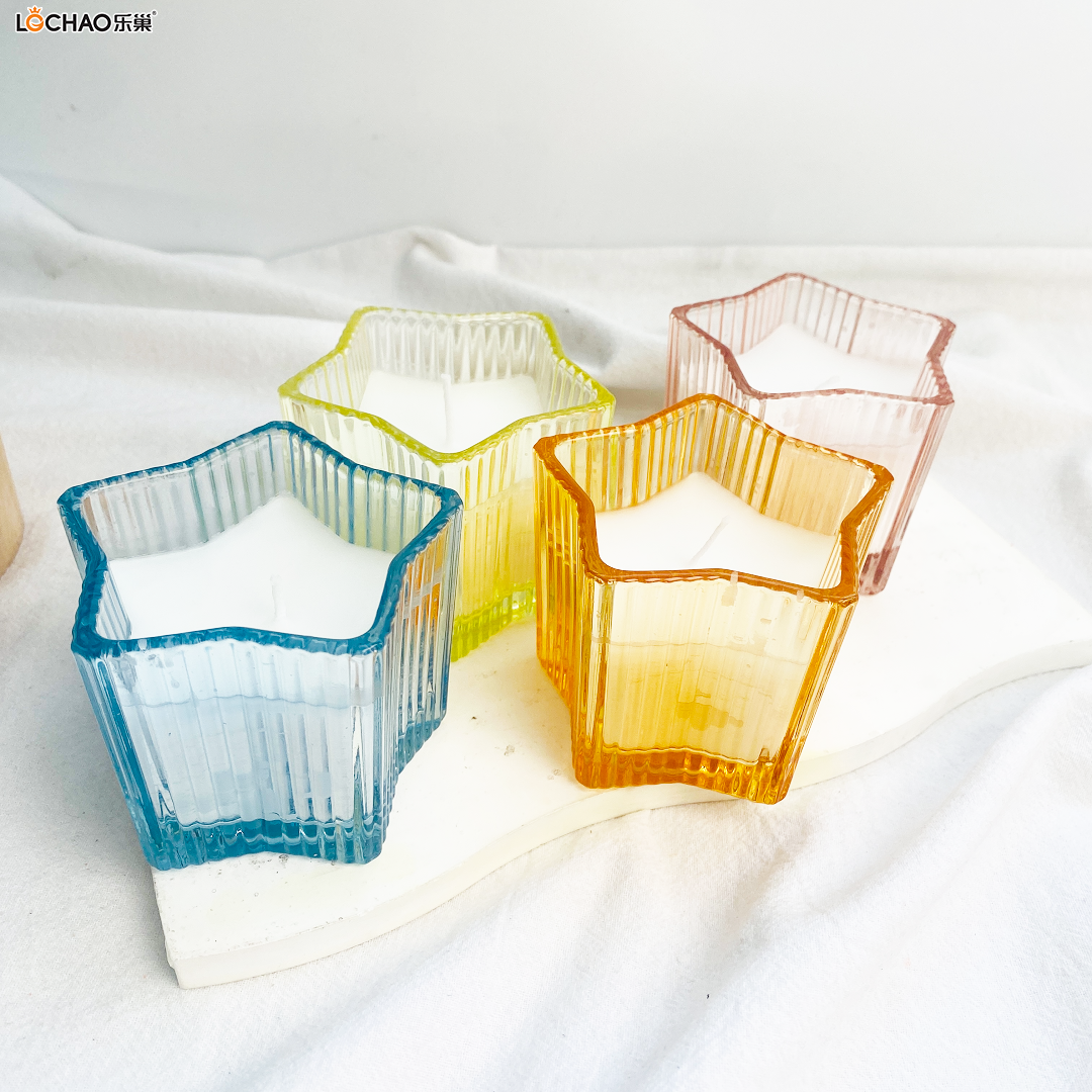 Five-pointed Star-shaped Glass Scented Candle