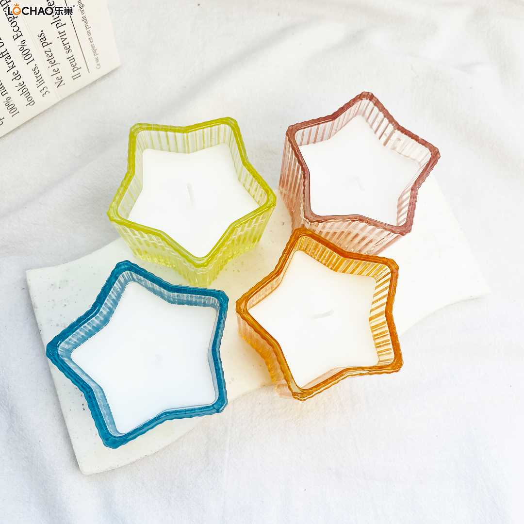 Five-pointed Star-shaped Glass Scented Candle