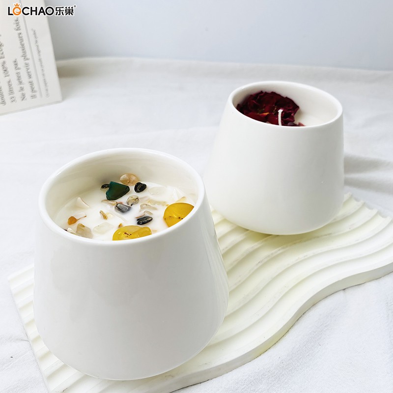 Ceramic Large-bellied Cup Scented Candle